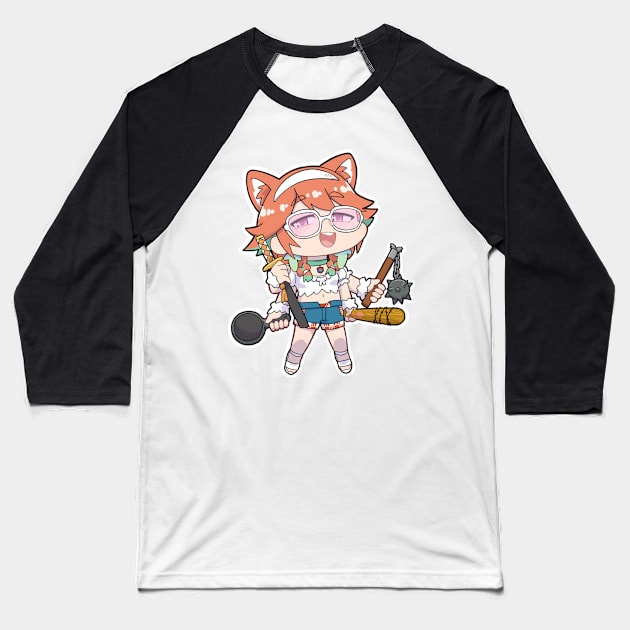 Takanashi Kiara Chibi Baseball T-Shirt by Kent